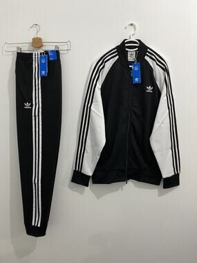 Adidas Originals Primeblue Superstar Tracksuit Black White Size L
